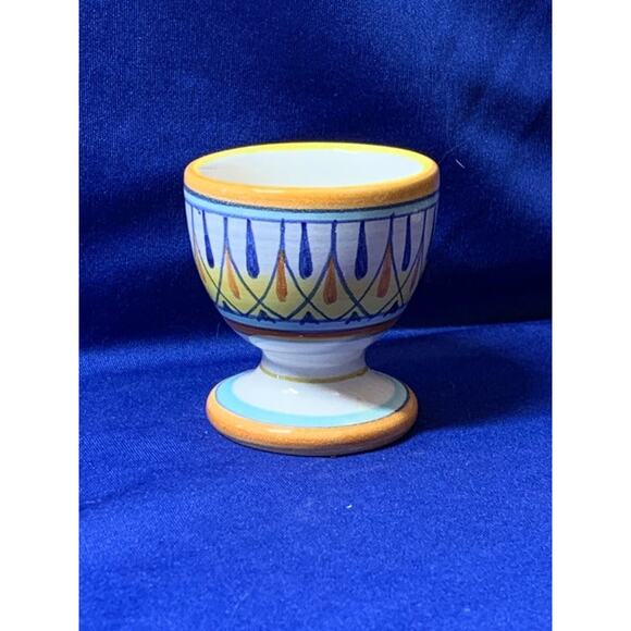Egg Cup Italian Pottery Firenza Dip A Mamo - Picture 3 of 5